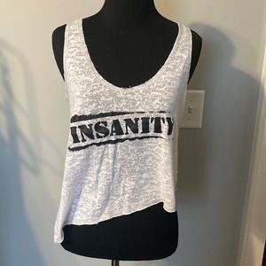 Beachbody insanity cropped tank top xs/s